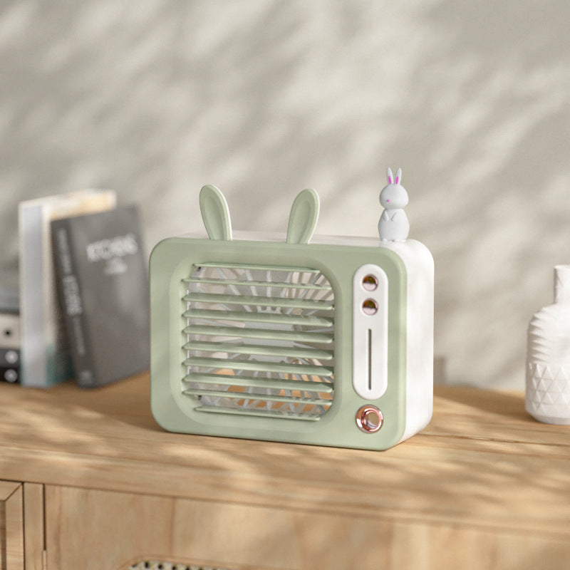 Monster Spray Humidification Cooler Fan USB Charging Fan Portable Desktop Office Air Conditioner Fan
