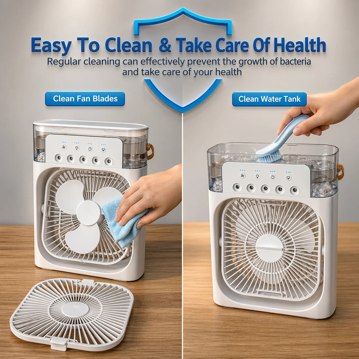 Mini Portable Cooler With Mist - USB Mini AC