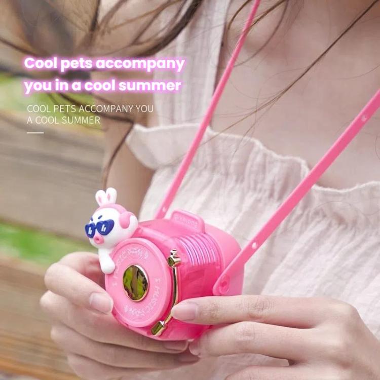 Cute Cool Pet DJ Lanyard Fan USB Rechargeable Compact Portable Bladeless Neck Fan